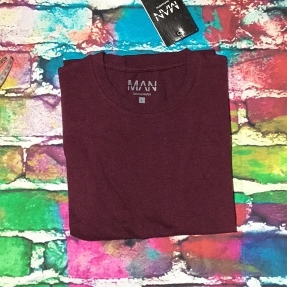 Boohoo Men’s basic crew neck fitted t-shirt L NWT. - Picture 2 of 2